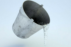 water inside toilet