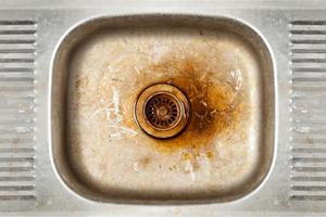 Contaminated sink